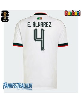 Mexic Edson Alvarez #4 Tricou Fotbal Replică Mondial 2026 Barbati Deplasare